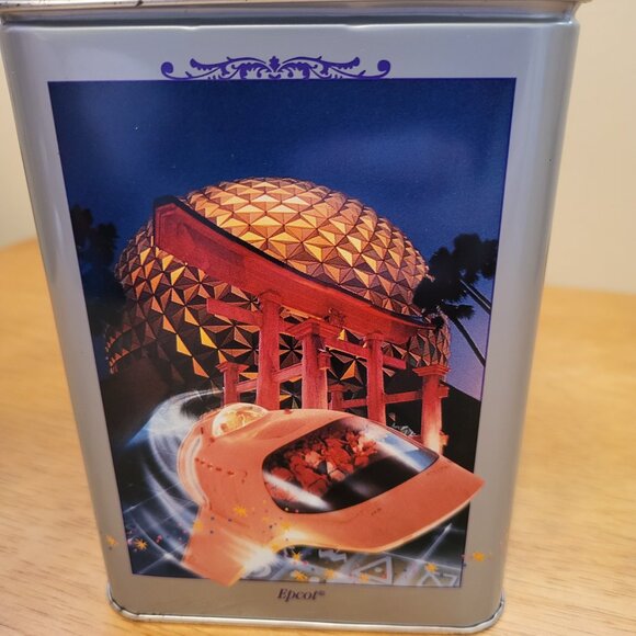 1996 Nestle Toll House Walt Disney World Metal Tin 25th Anniversary Epcot T8 - Picture 5 of 10